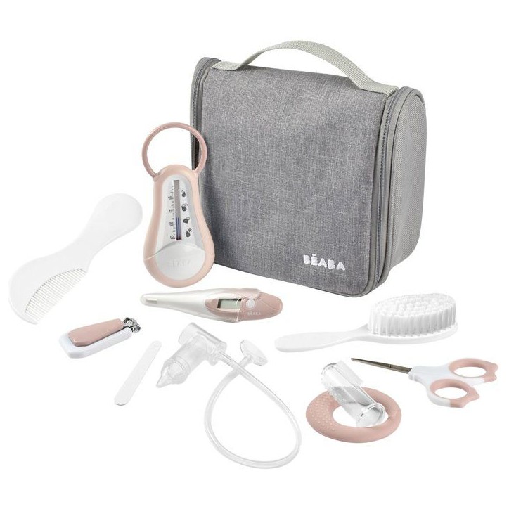 Trousse de toilette - BEABA - 10 accessoires - Vieux rose Trousse de toilette - BEABA - 10 accessoires - Vieux rose
