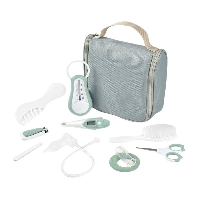 Trousse de toilette - BEABA - 10 accessoires - Vert sauge