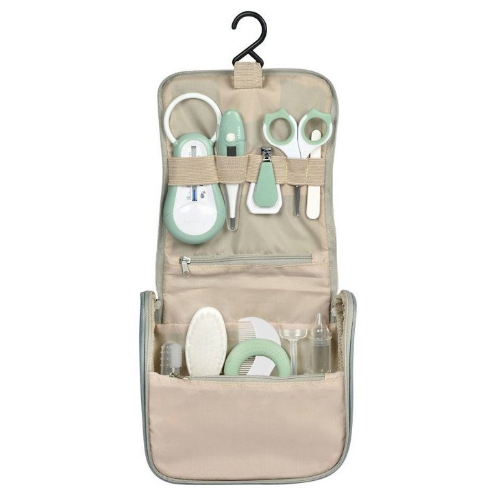 Trousse de toilette - BEABA - 10 accessoires - Vert sauge Trousse de toilette - BEABA - 10 accessoires - Vert sauge
