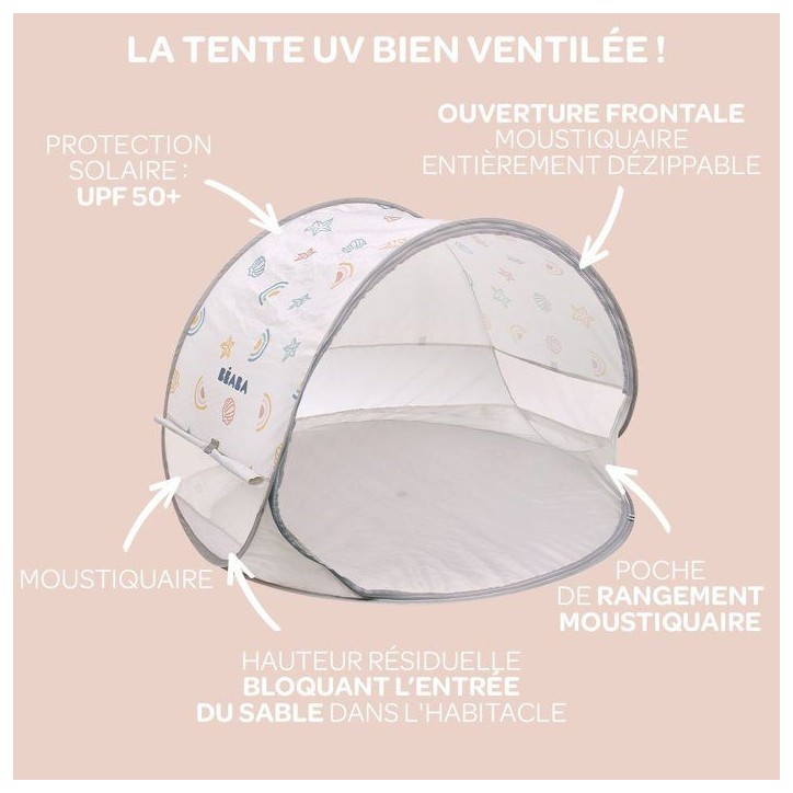 Tente anti-UV - BEABA - Breezy - Terre d'argile Tente anti-UV - BEABA - Breezy - Terre d'argile