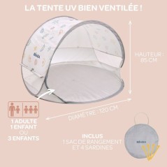 Tente anti-UV - BEABA - Breezy - Terre d'argile