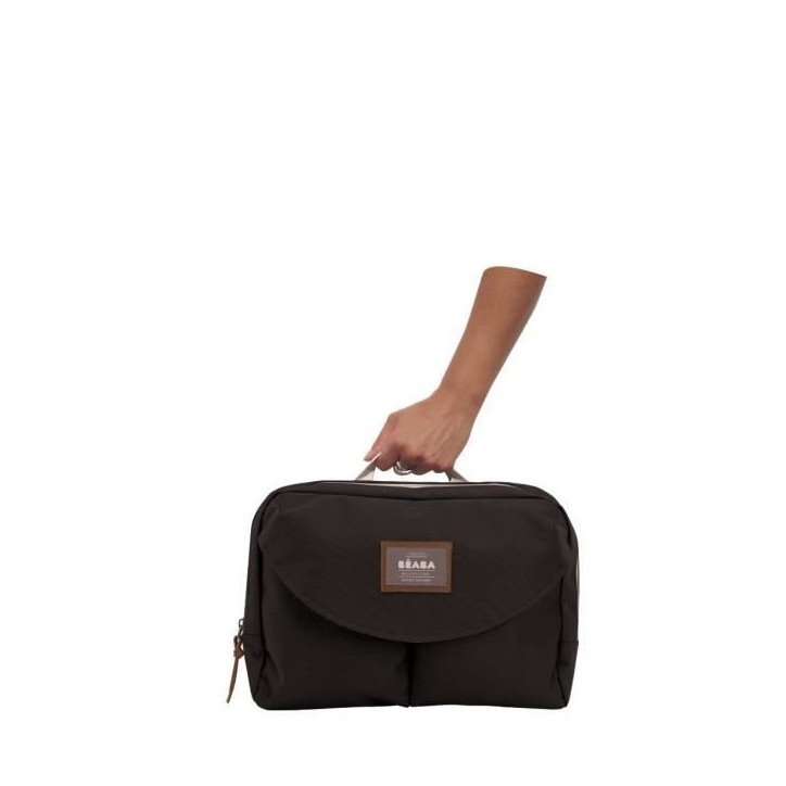 BEABA, Sac a langer Genéve II, Modulable, Grande contenance, Rangements multiples, Pochette avant amovible, Noir BEABA, Sac a langer Genéve II, Modulable, Grande contenance, Rangements multiples, Pochette avant amovible, Noir