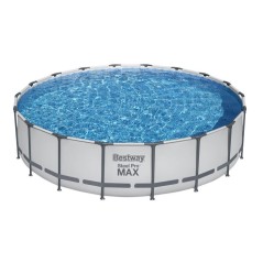 Kit piscine complet hors-sol tubulaire Bestway STEEL PRO MAX POOLS ronde Ø5,49 x 1,22m
