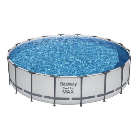 Kit piscine complet hors-sol tubulaire Bestway STEEL PRO MAX POOLS ronde Ø5,49 x 1,22m