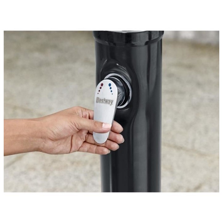 Douche solaire - Bestway - SolarFlow 8 L - Noir - 50 x 50 x 218 cm - 7,6 kg