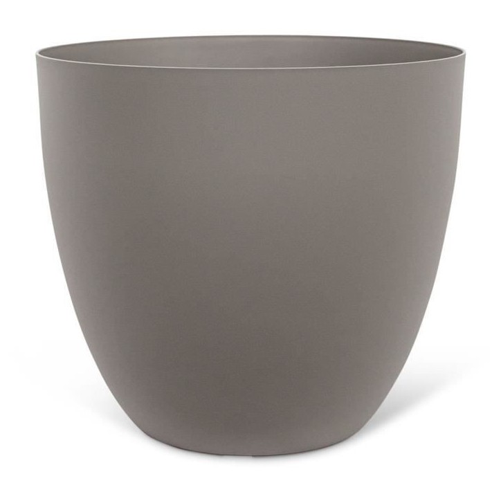 Pot de fleurs - GARDEN ID - Phoenix Taupe - 38 x 34 cm - 100% Recyclé et Recyclable - Résistant au Gel et UV - Pour Extérieur