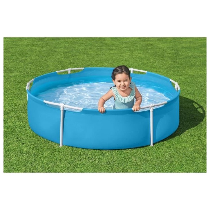 Piscinette BESTWAY - My First FramePool - 152 x 38 cm - Ronde Piscinette BESTWAY - My First FramePool - 152 x 38 cm - Ronde