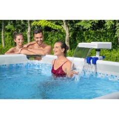 Fontaine cascade - Bestway - Pour piscine hors sol - Avec LED