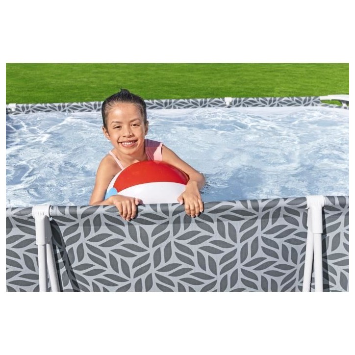 Piscine hors sol tubulaire BESTWAY - Steel Pro™ - 366 x 201 x 66 cm - Rectangulaire - décor graphique Piscine hors sol tubulaire BESTWAY - Steel Pro™ - 366 x 201 x 66 cm - Rectangulaire - décor graphique