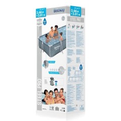Kit Piscine hors sol tubulaire BESTWAY - Steel Pro™ - 366 x 201 x 66