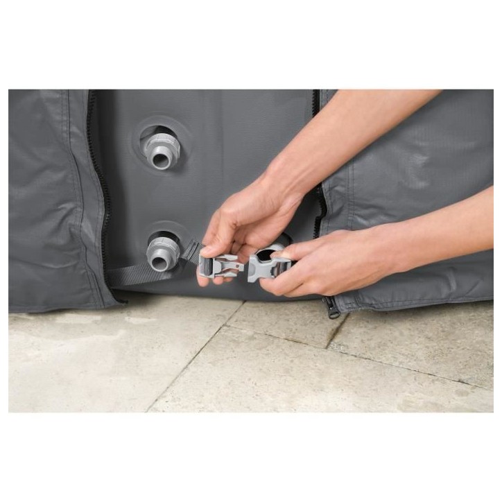 BESTWAY - Couverture thermique EnergySense™ pour spas rond 236 x 71 cm