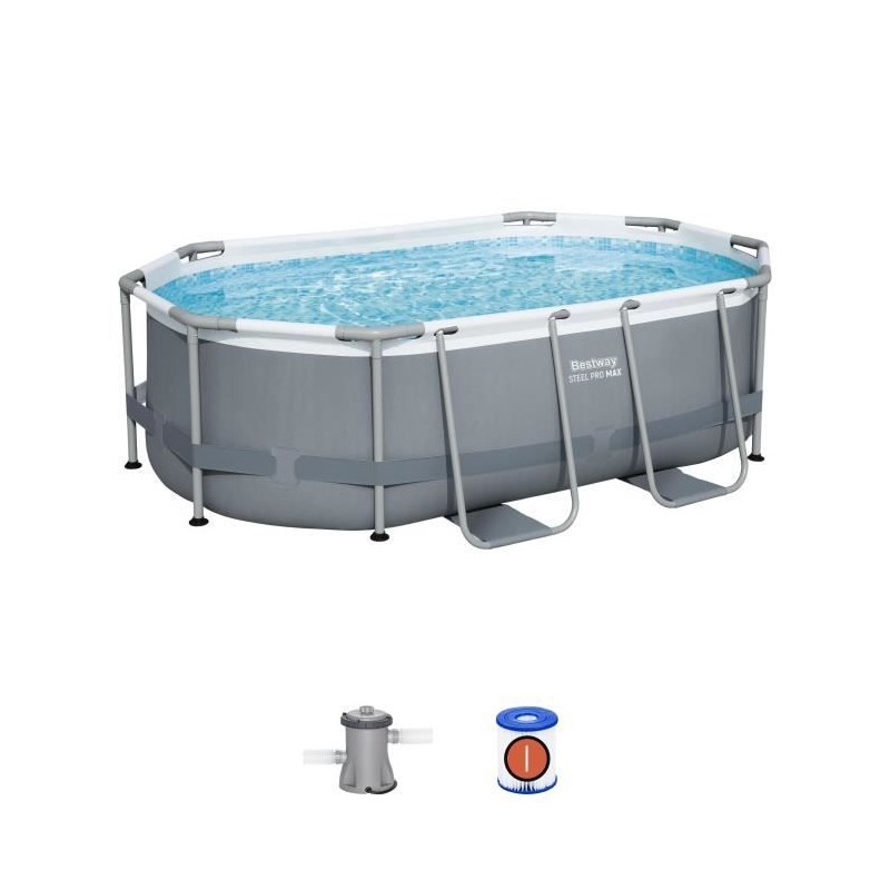 Kit Piscine hors sol tubulaire BESTWAY - Steel Pro MAX™ - 305 x 200