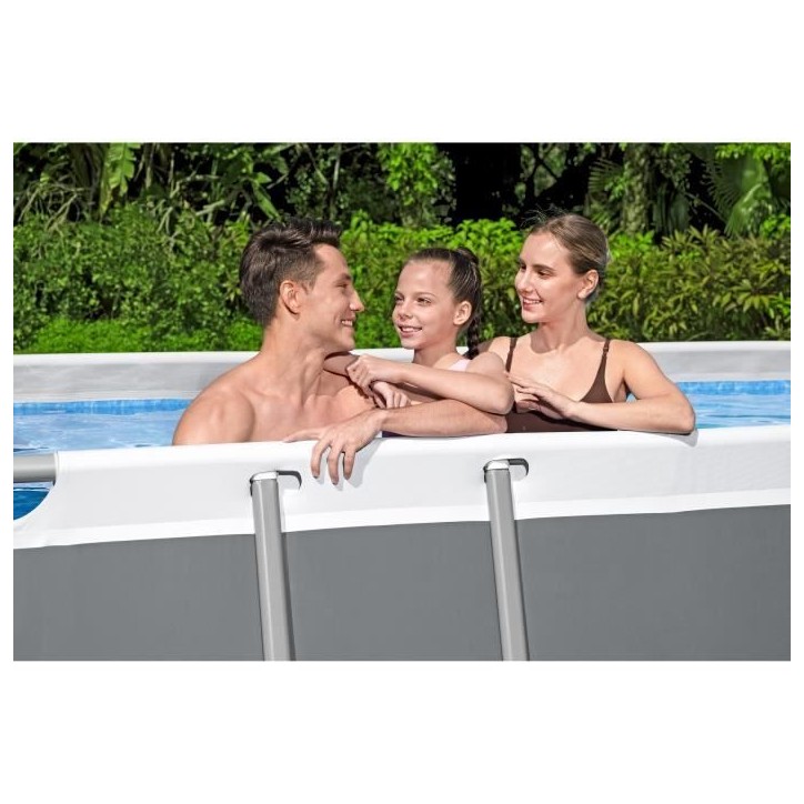 Kit Piscine hors sol tubulaire BESTWAY - Steel Pro Max™ - 549 x 274 x 122 cm - Rectangulaire (Filtre a cartouche, bâche, éch Kit Piscine hors sol tubulaire BESTWAY - Steel Pro Max™ - 549 x 274 x 122 cm - Rectangulaire (Filtre a cartouche, bâche, éch
