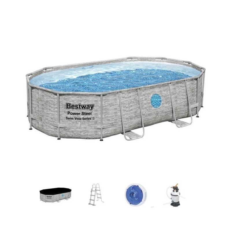 Kit Piscine hors sol tubulaire BESTWAY - Steel Pro Max™ - 488 x 305