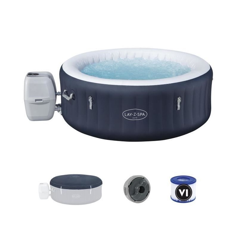 Spa gonflable BESTWAY - Lay-Z-Spa Miami - 120 airjets - 180 x 66 cm -