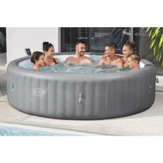 Spa gonflable BESTWAY - Lay-Z-Spa Hawaii - 236 x 71 cm - 4 a 8 places - Rond (Livré avec couverture, cartouche et diffuseur)