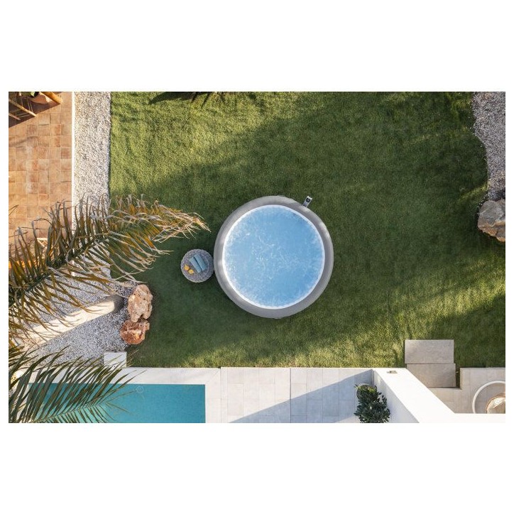 Spa gonflable BESTWAY - Lay-Z-Spa Hawaii - 236 x 71 cm - 4 a 8 places - Rond (Livré avec couverture, cartouche et diffuseur)