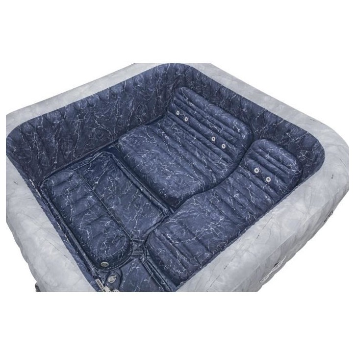 Spa gonflable BESTWAY - Lay-Z-Spa San Fransisco - Hydrojets - 230 x 230 x 71 cm - 5 a 7 places - Carré (couverture, 5 appuie-te Spa gonflable BESTWAY - Lay-Z-Spa San Fransisco - Hydrojets - 230 x 230 x 71 cm - 5 a 7 places - Carré (couverture, 5 appuie-te