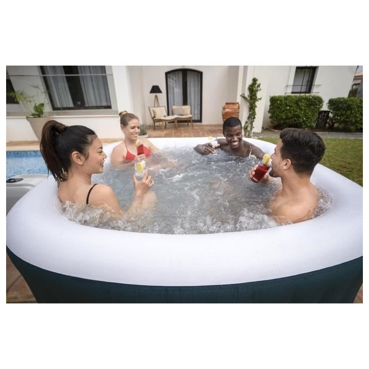 Spa gonflable BESTWAY - Lay-Z-Spa Ibiza - 140 airjets - 180 x 180 x 66 cm - 4 a 6 places - Carré (avec couverture, cartouche) Spa gonflable BESTWAY - Lay-Z-Spa Ibiza - 140 airjets - 180 x 180 x 66 cm - 4 a 6 places - Carré (avec couverture, cartouche)