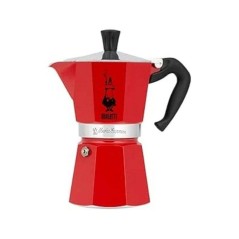 Cafetiere italienne - Bialetti - Moka Express - 3 Tasses - Rouge - Alu