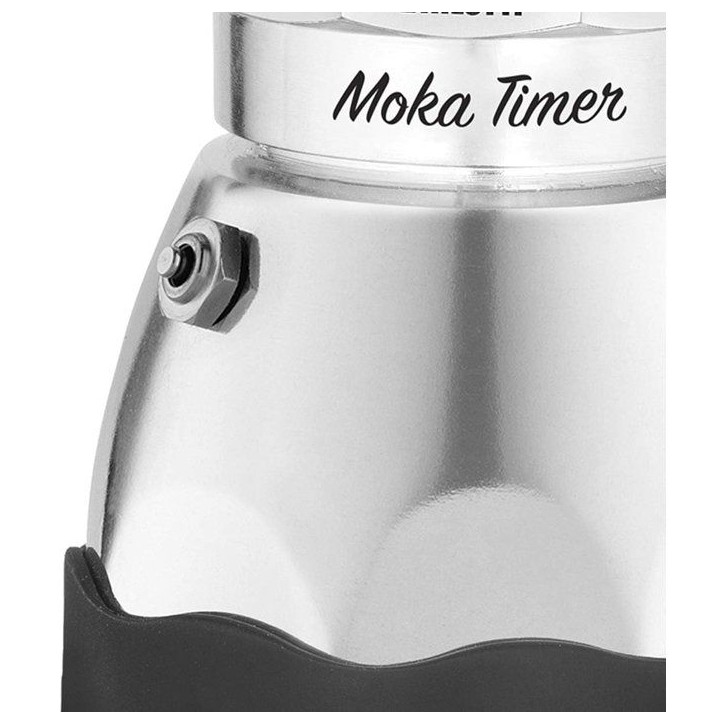 Cafetiere italienne électrique - BIALETTI - MOKA TIMER - 3 tasses - 120 ml - Inox Cafetiere italienne électrique - BIALETTI - MOKA TIMER - 3 tasses - 120 ml - Inox