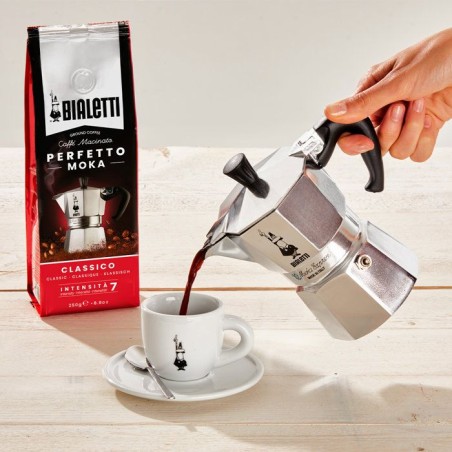 Cafetiere italienne - BIALETTI - Moka Express - Tous feux sauf induction - 18 tasses - 810 ml - Inox