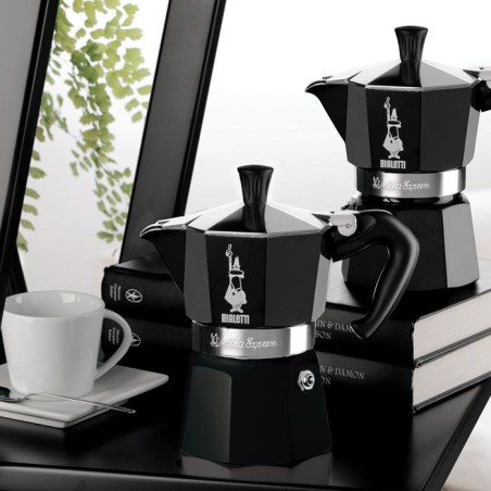 Cafetiere italienne - BIALETTI - Moka Express - Tous feux sauf induction - 3 tasses - 100 ml - Noir