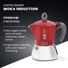 Cafetiere italienne - BIALETTI - MOKA Induction - 2 tasses - 100 ml -