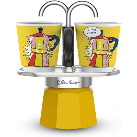 Set cafetiere italienne + 2 tasses - BIALETTI - Mini-express LICHTENST