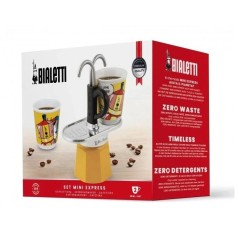 Set cafetiere italienne + 2 tasses - BIALETTI - Mini-express LICHTENST