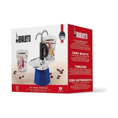 Set cafetiere italienne + 2 tasses - BIALETTI - Mini-express KANDINSKY