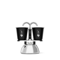 Set cafetiere italienne + 2 tasses - BIALETTI - Mini-induction - 100 m