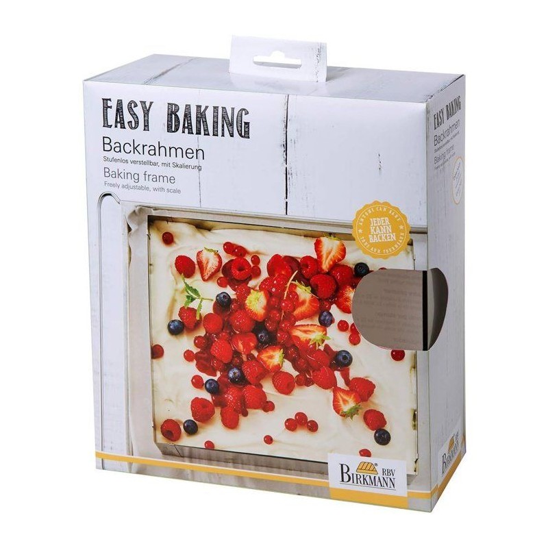 Cadre de cuisson ajustable - BIRKMANN - EASY BAKING - Acier - 22 x 25