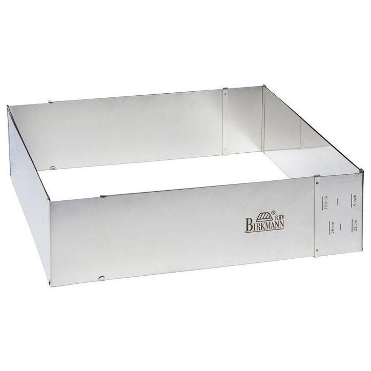 Cadre de cuisson ajustable - BIRKMANN - EASY BAKING - Acier - 22 x 25 a 43 x 48 cm, H 7 cm Cadre de cuisson ajustable - BIRKMANN - EASY BAKING - Acier - 22 x 25 a 43 x 48 cm, H 7 cm