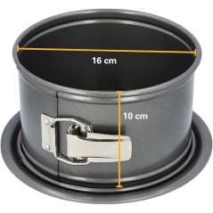 Moule coeur a fond amovible - BIRKMANN - EASY BAKING - Acier carbone - Anti adhésif - 26,5 x 25 x 9 cm