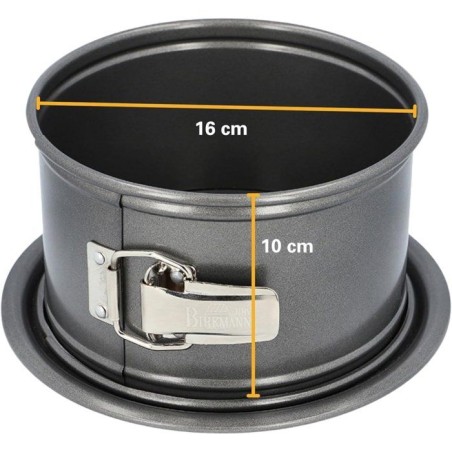 Moule coeur a fond amovible - BIRKMANN - EASY BAKING - Acier carbone - Anti adhésif - 26,5 x 25 x 9 cm