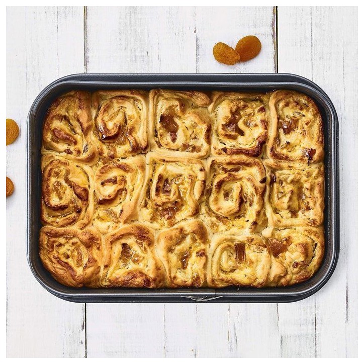 Moule rectangulaire a fond amovible - BIRKMANN - EASY BAKING - Acier carbone - Anti adhésif - 34 x 23,5 x 8 cm