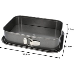 Moule rectangulaire a fond amovible - BIRKMANN - EASY BAKING - Acier c