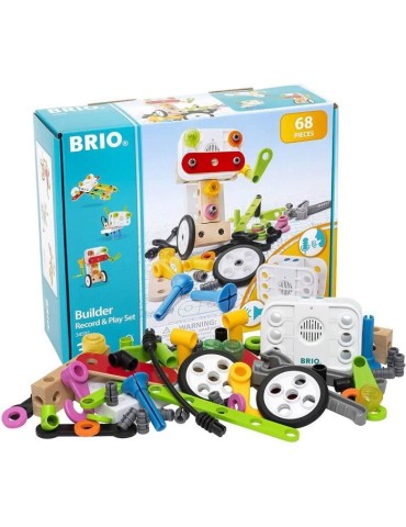 BRIO Builder - 34592 - Coffret Builder et enregistreur de voix - Mixte a partir de 3 ans
