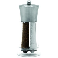 Moulin Sel-Poivre 2-en-1 - BISETTI - Dual Big Acryl - Inox