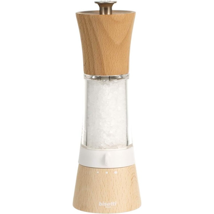Moulin a sel - BISETTI - PISA - 18 cm - Bois / Acryl Moulin a sel - BISETTI - PISA - 18 cm - Bois / Acryl