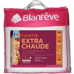 Couette Extra Chaude Microfibre - BLANREVE - 220 x 240 cm - Blanc