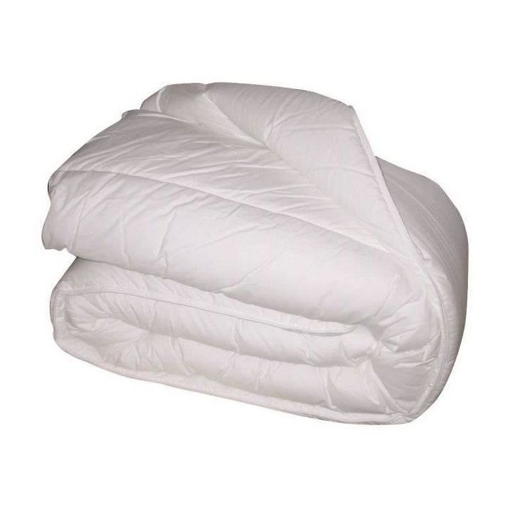 Couette Extra Chaude Microfibre - BLANREVE - 220 x 240 cm - Blanc Couette Extra Chaude Microfibre - BLANREVE - 220 x 240 cm - Blanc