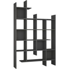 Bibliotheque étagere moderne - MANCO - Fixation murale - 122 x 188 x