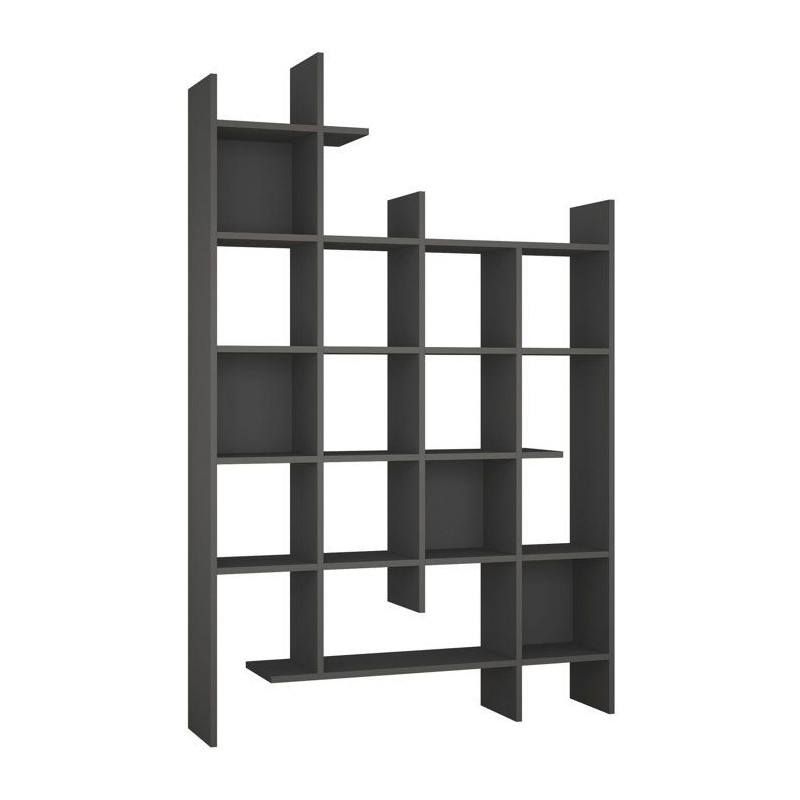 Bibliotheque étagere moderne - MANCO - Fixation murale - 122 x 188 x