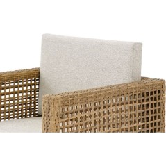 Ensemble repas de jardin CUBO - Table rectangulaire + 6 fauteuils - St