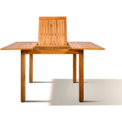 Ensemble repas de jardin TOSCANA - Table extensible + 6 chaises pliabl