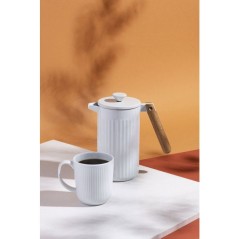 Cafetiere a piston - BODUM - Douro - En porcelaine - 8 tasses - 1 l