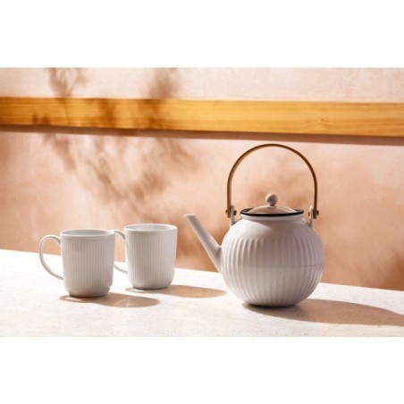 Théiere - BODUM - Douro - En porcelaine - Filtre en acier inoxydable - 1,5 l