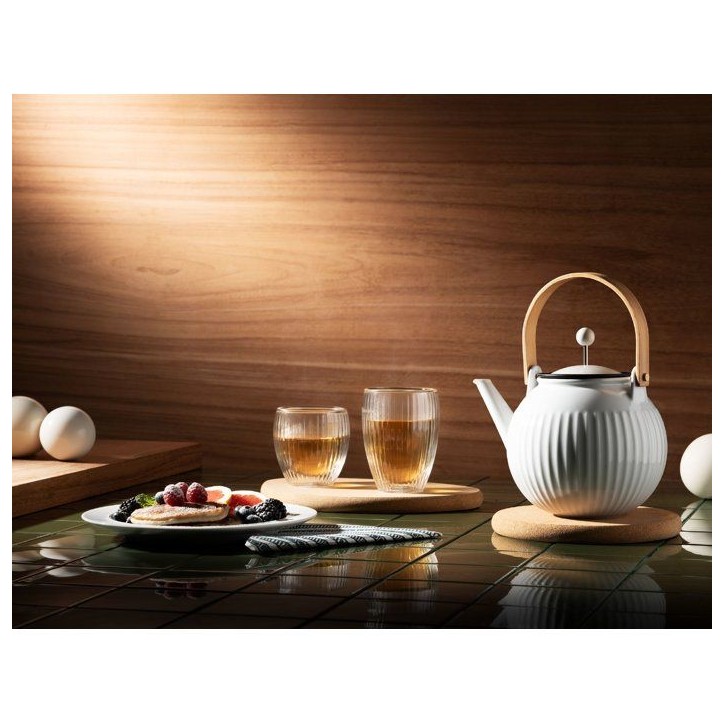 Théiere - BODUM - Douro - En porcelaine - Filtre en acier inoxydable - 1,5 l